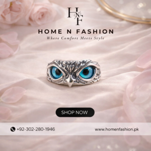 antique silver owl open ring