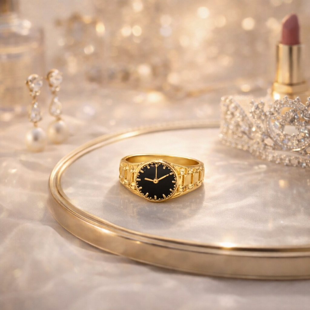 r6152 (korean simple punkng silver color classic girl ring) gold 8 r6152 (korean simple punkng silver color classic girl ring) gold 8