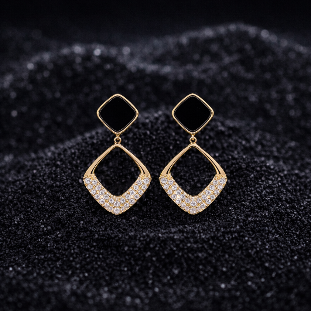 enamel african crystal diamond stud earrings enamel african crystal diamond stud earrings