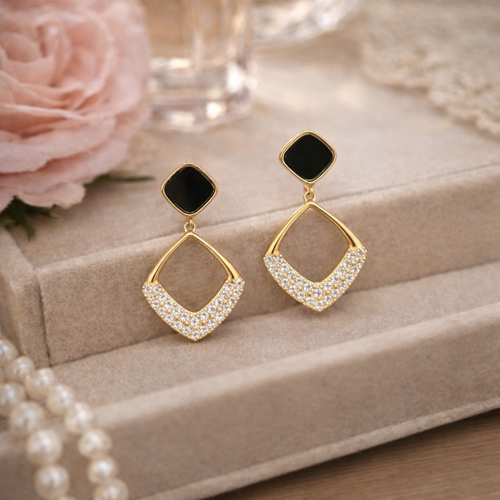 enamel african crystal diamond stud earrings enamel african crystal diamond stud earrings