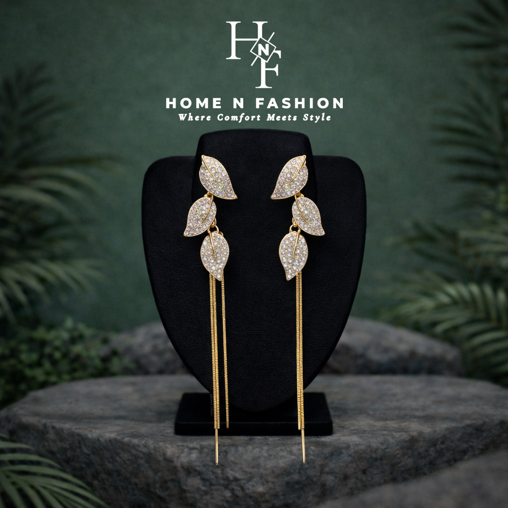 retro leaf tassel drop earrings retro leaf tassel drop earrings