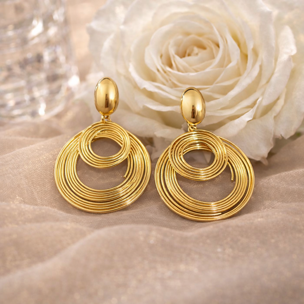 exaggerated multi layer circle hoop dangle earrings exaggerated multi layer circle hoop dangle earrings