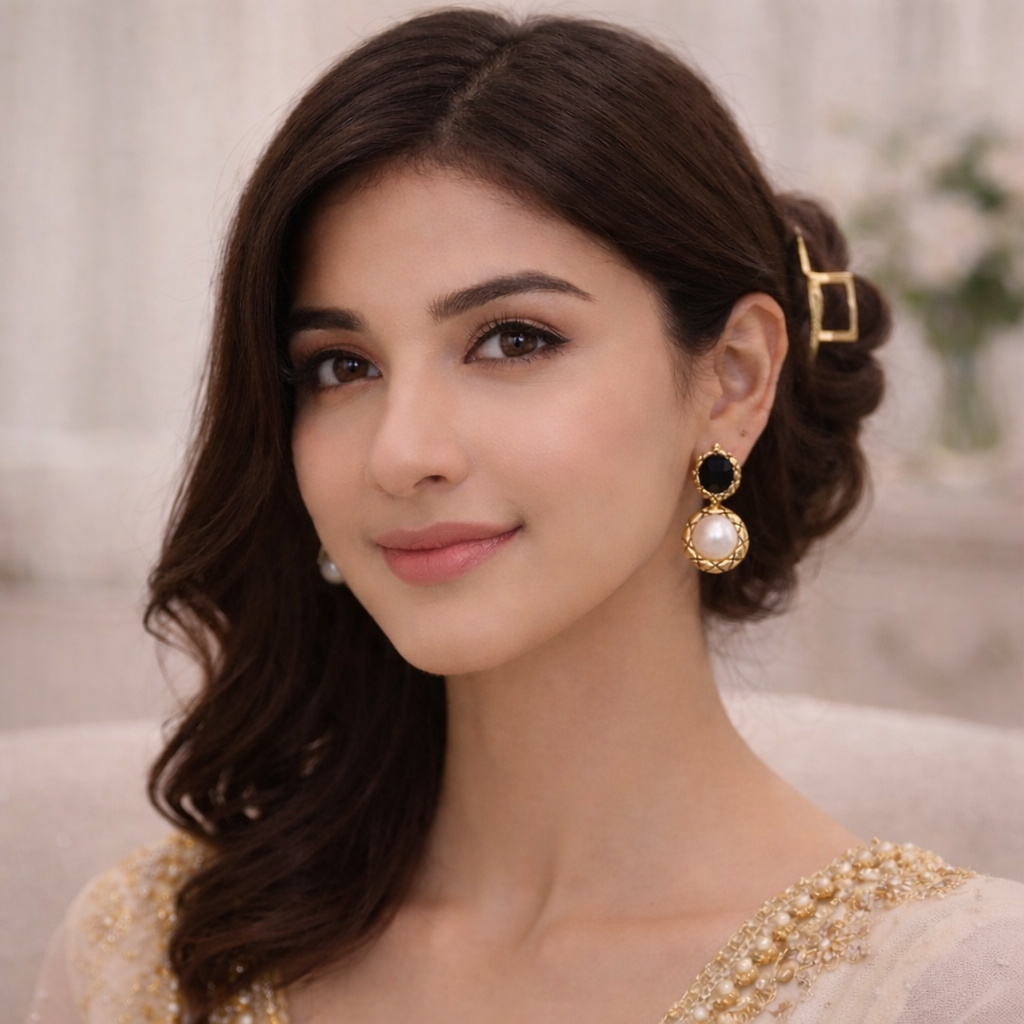 antique gold big pearl drop earrings antique gold big pearl drop earrings
