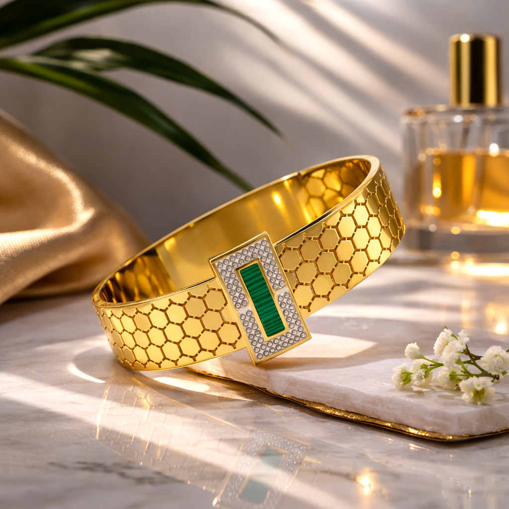 luxury gold engraved pattern bangle bracelet (stainless steel) (copy) luxury gold engraved pattern bangle bracelet (stainless steel) (copy)