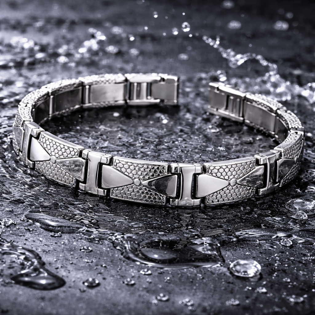 men’s stainless steel textured link bracelet – premium silver geometric chain bracelet for men men’s stainless steel textured link bracelet – premium silver geometric chain bracelet for men