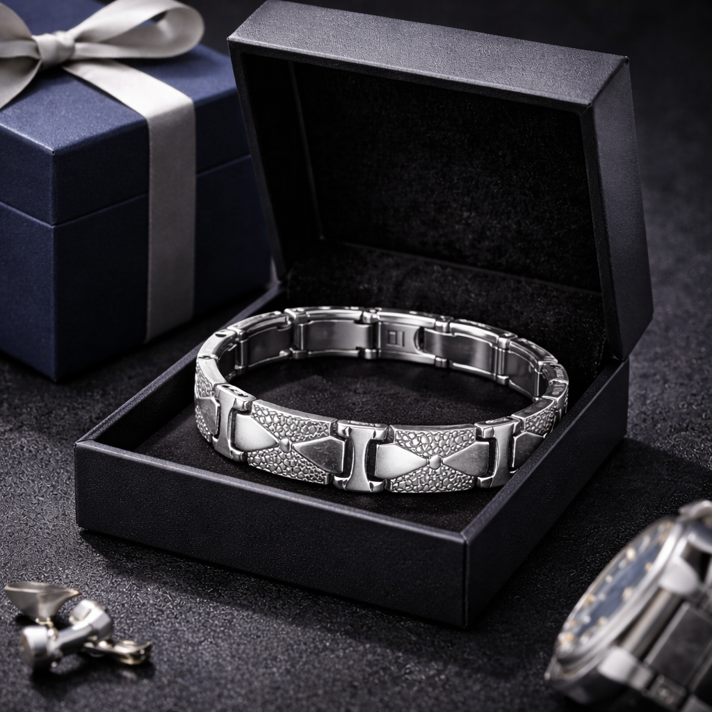 men’s stainless steel textured link bracelet – premium silver geometric chain bracelet for men men’s stainless steel textured link bracelet – premium silver geometric chain bracelet for men