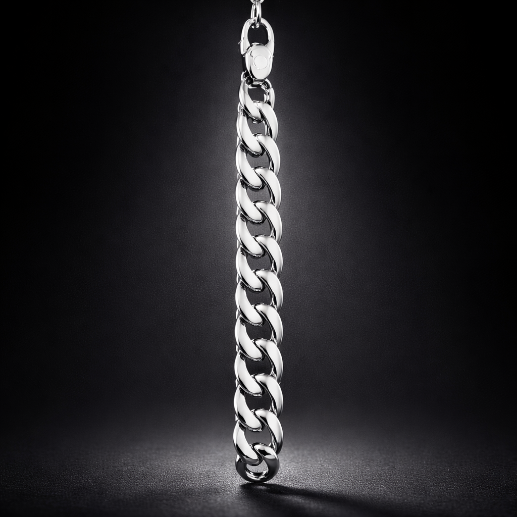 men’s stainless steel cuban link bracelet – premium silver chain bracelet for men men’s stainless steel cuban link bracelet – premium silver chain bracelet for men