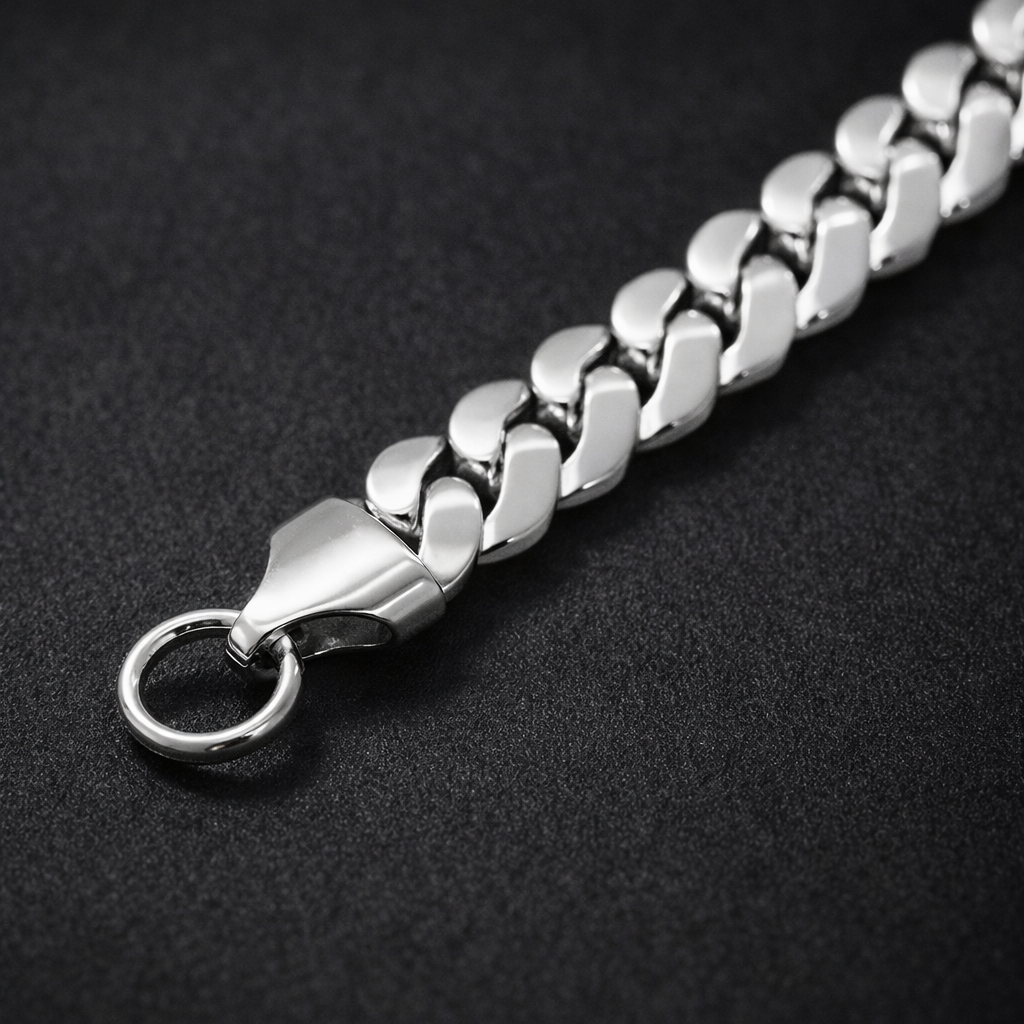 men’s stainless steel cuban link bracelet – slim silver chain bracelet for men men’s stainless steel cuban link bracelet – slim silver chain bracelet for men