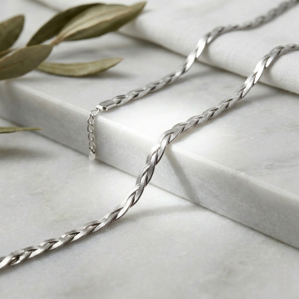 men’s black braided chain necklace – stainless steel twisted link chain for men (copy) men’s black braided chain necklace – stainless steel twisted link chain for men (copy)