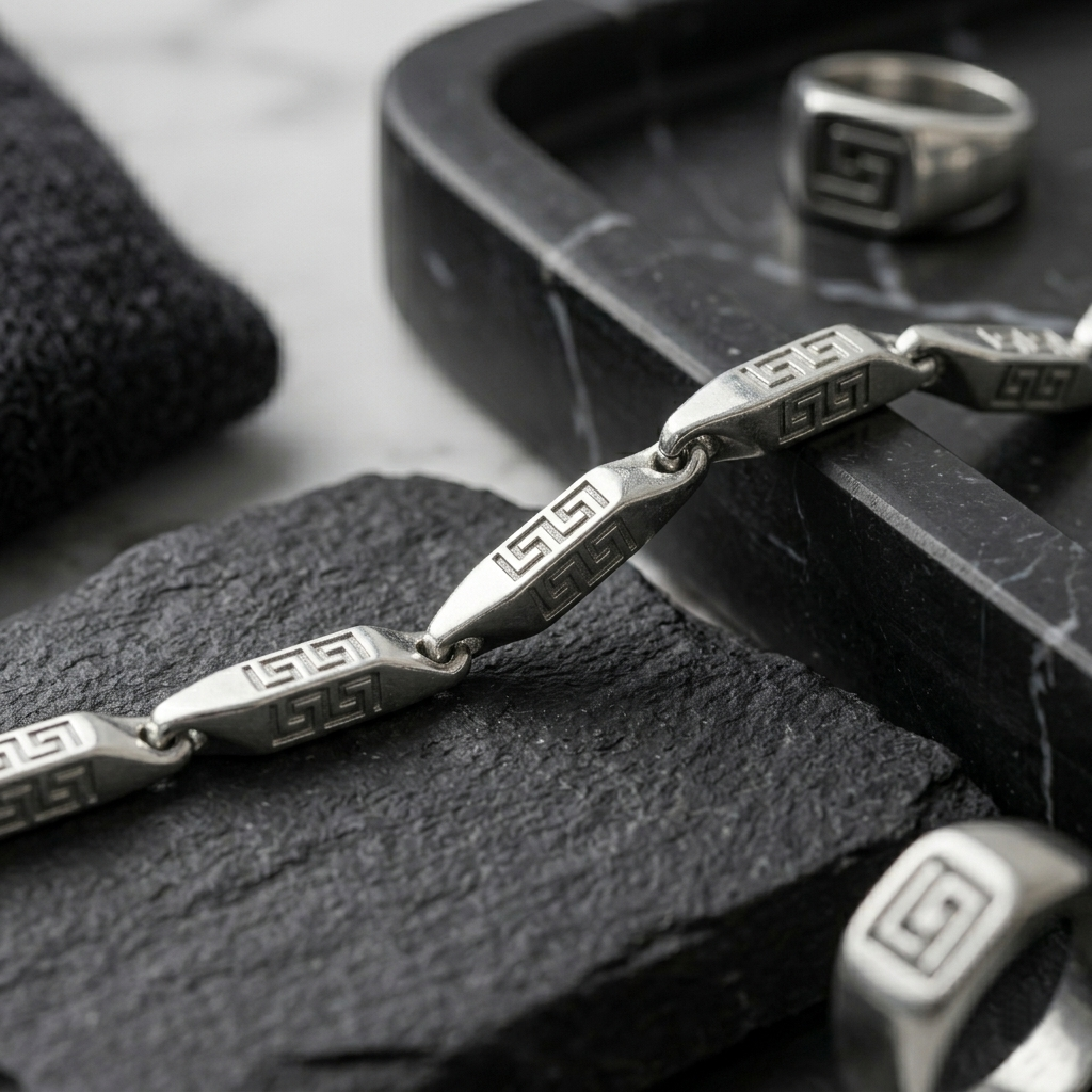 men’s stainless steel designer link chain necklace – premium silver engraved pattern chain for men men’s stainless steel designer link chain necklace – premium silver engraved pattern chain for men