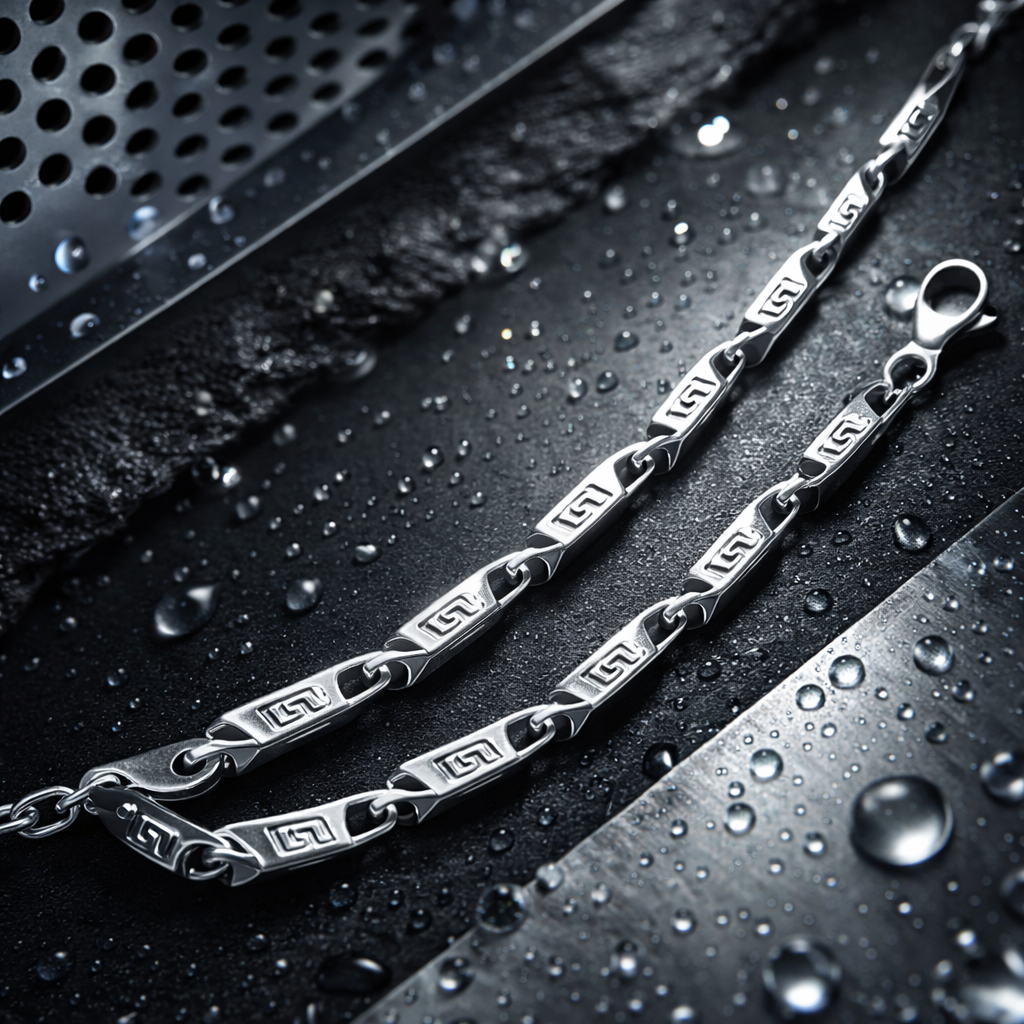 men’s stainless steel designer link chain necklace – premium silver engraved pattern chain for men men’s stainless steel designer link chain necklace – premium silver engraved pattern chain for men