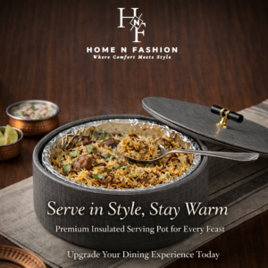 Home premium insulated hot case serving casserole (leather finish) brown (copy)